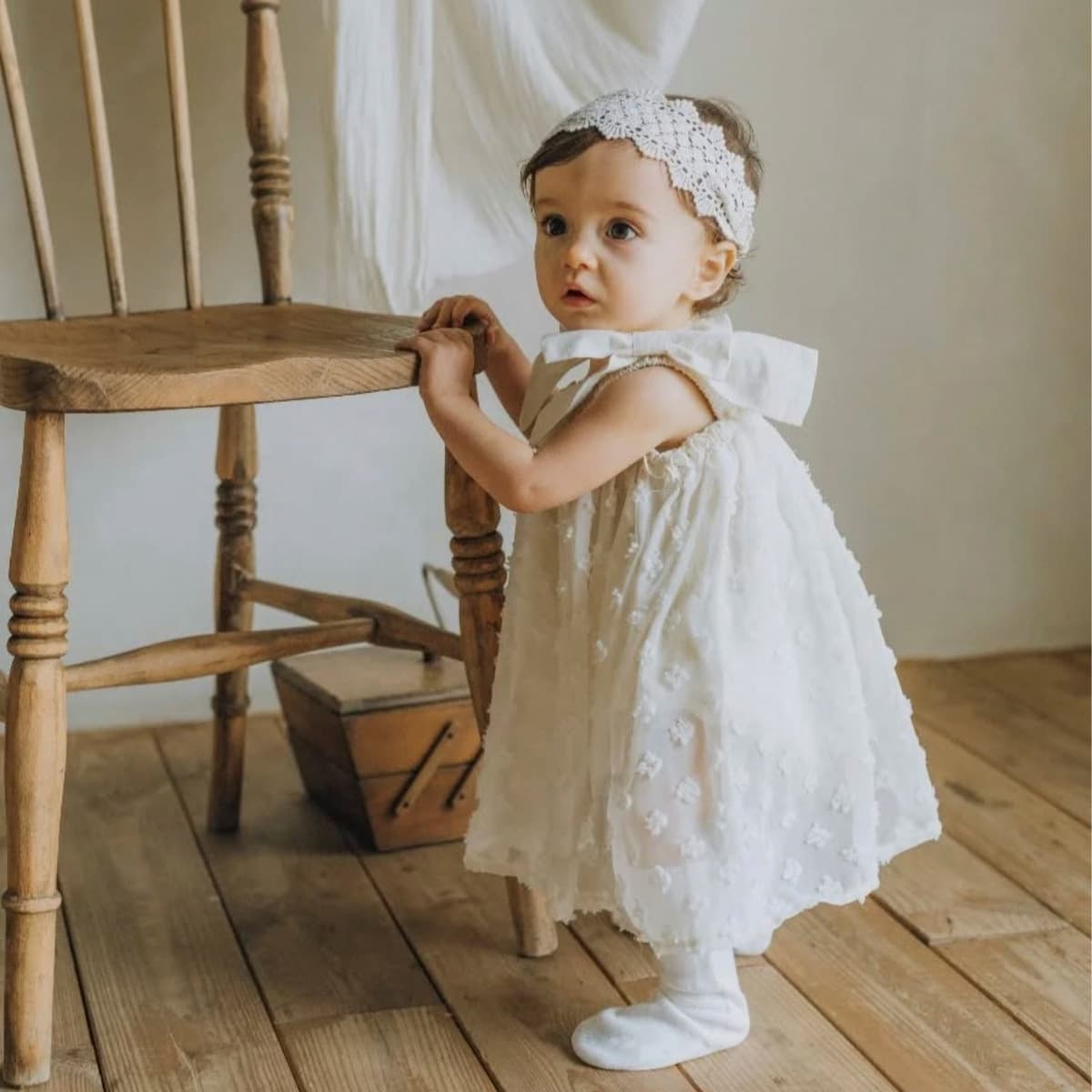 Summer Children's Day Dance Skirt Baby Jacquard Lace Polka Dot Bow Princess Suspender Dress Skirt Children's Dress