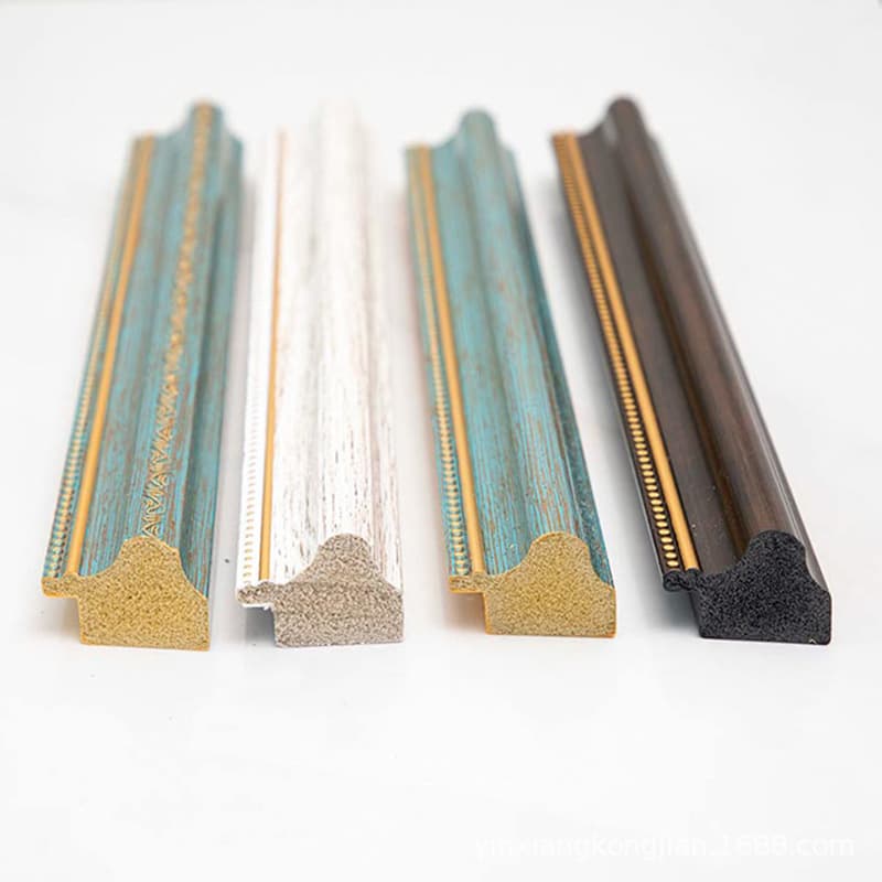 Factory wholesale PS foam frame strips, resin picture frame mounting frames, 307 retro series photo frame trims