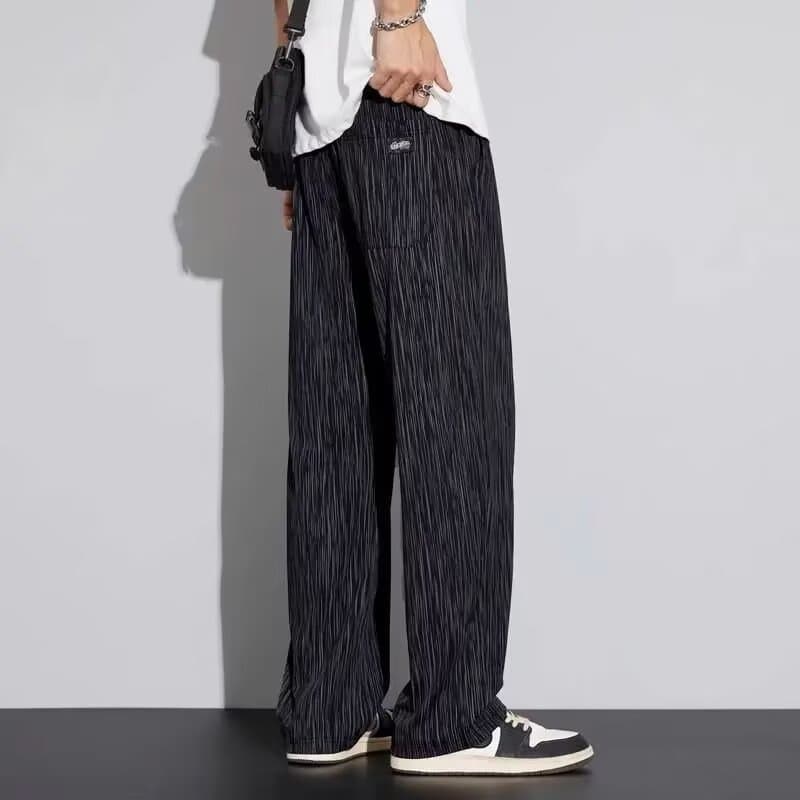 Cross-Border New Casual Pants for Men Summer Trendy Loose Quick-Dry Long Pants Breathable Sports