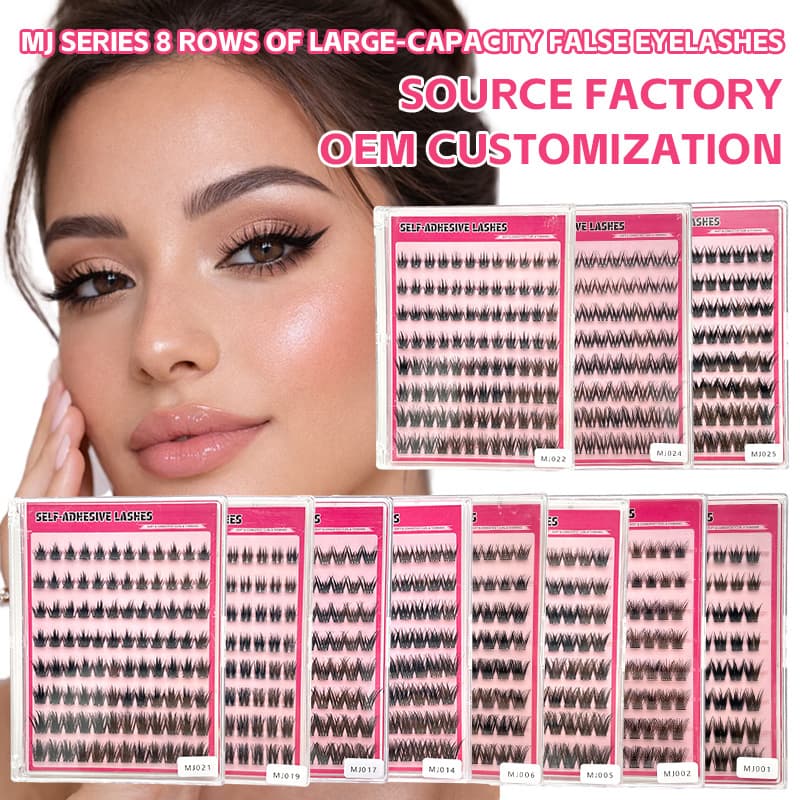Cross-border Amazon Bestselling False Eyelashes, Large Capacity, Natural Realistic Lashes, European, American, and Asian Mixed-Style Lashes