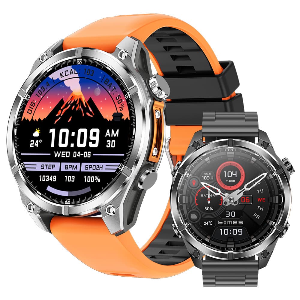 2025 Foreign Trade HD300 Sports Bluetooth Smart Watch Outdoor LED Flashlight GPT Waterproof Barometer Watch