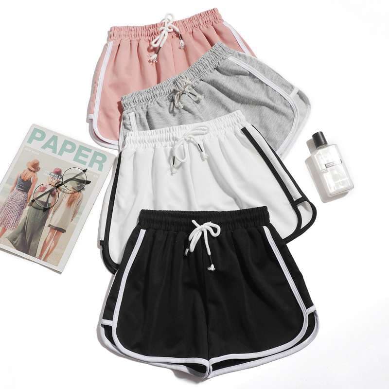 Casual sports pants, women's pajamas, new summer Korean style high-waisted wide-leg pants, loose and versatile, student shorts, hot pants, trendy