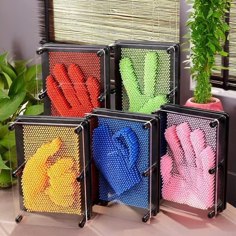 3D Variable Pin Art Craft, Creative Home Decor Sculpture, Couple's TikTok Toy