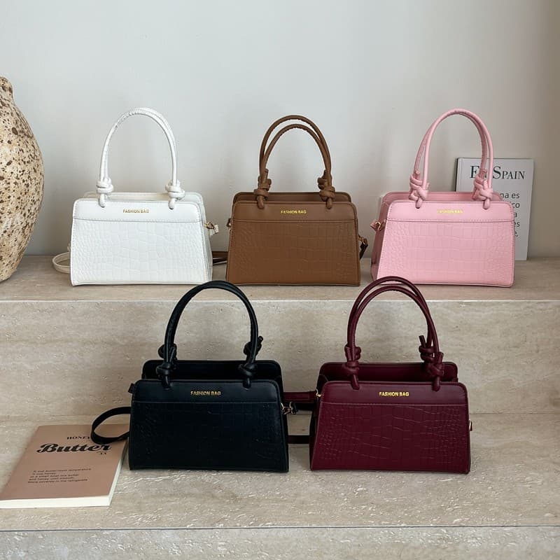Solid color temperament versatile handbag 2026 new high-end texture bag atmospheric tote bag single shoulder crossbody bag for women