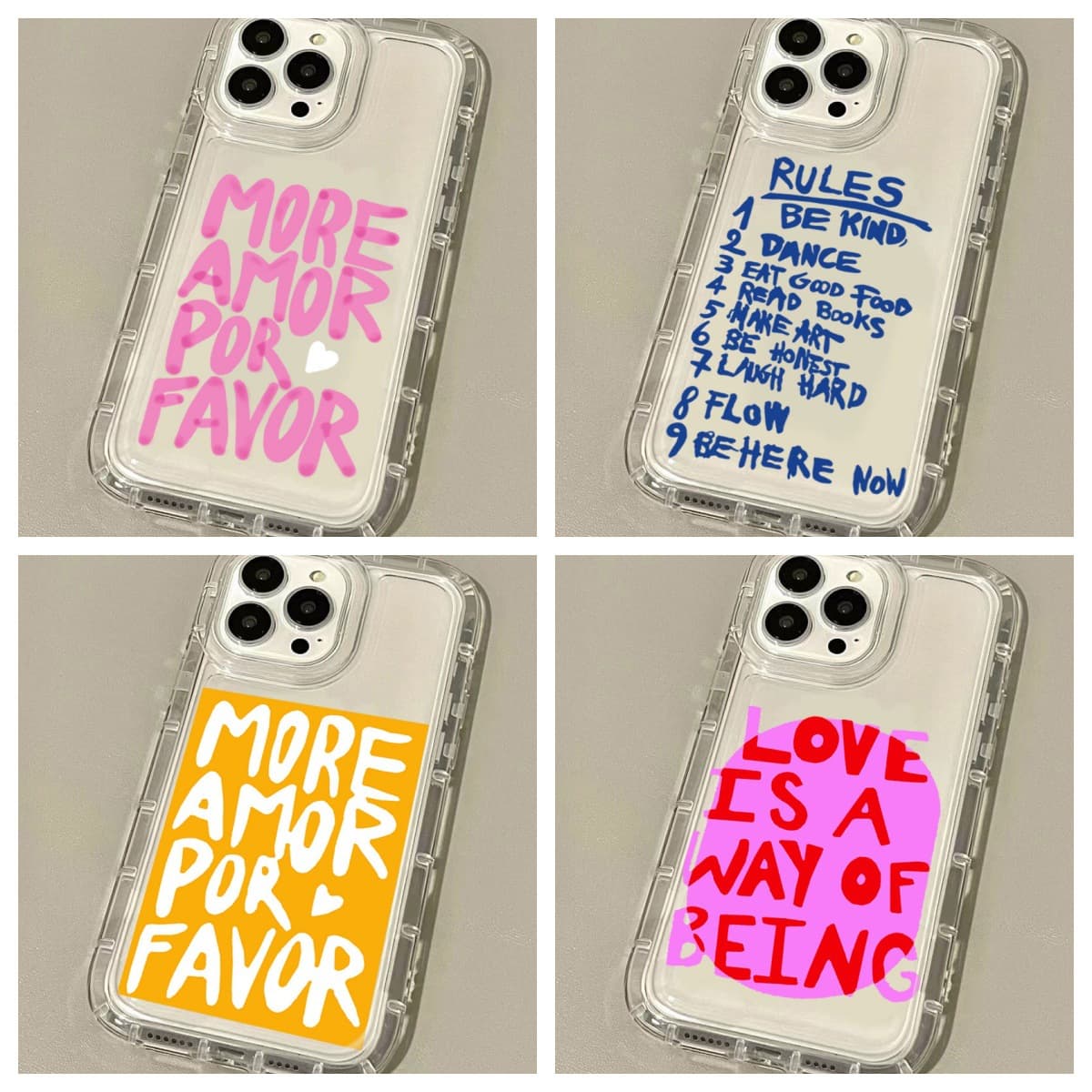 Suitable for Apple 17promax mobile phone case iphone16pro letter 15pro transparent 14pro protective case