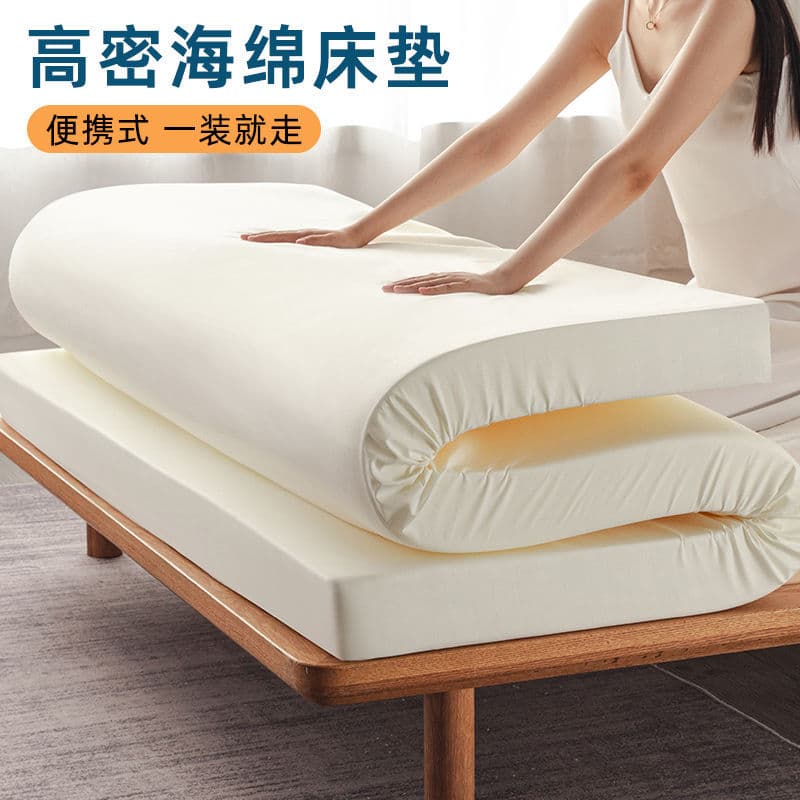 High-Density Foam Mattress Thickened High-Density Single/Double Student Dormitory Reinforced Mattress Kang Mat Foam Pad Wholesale
