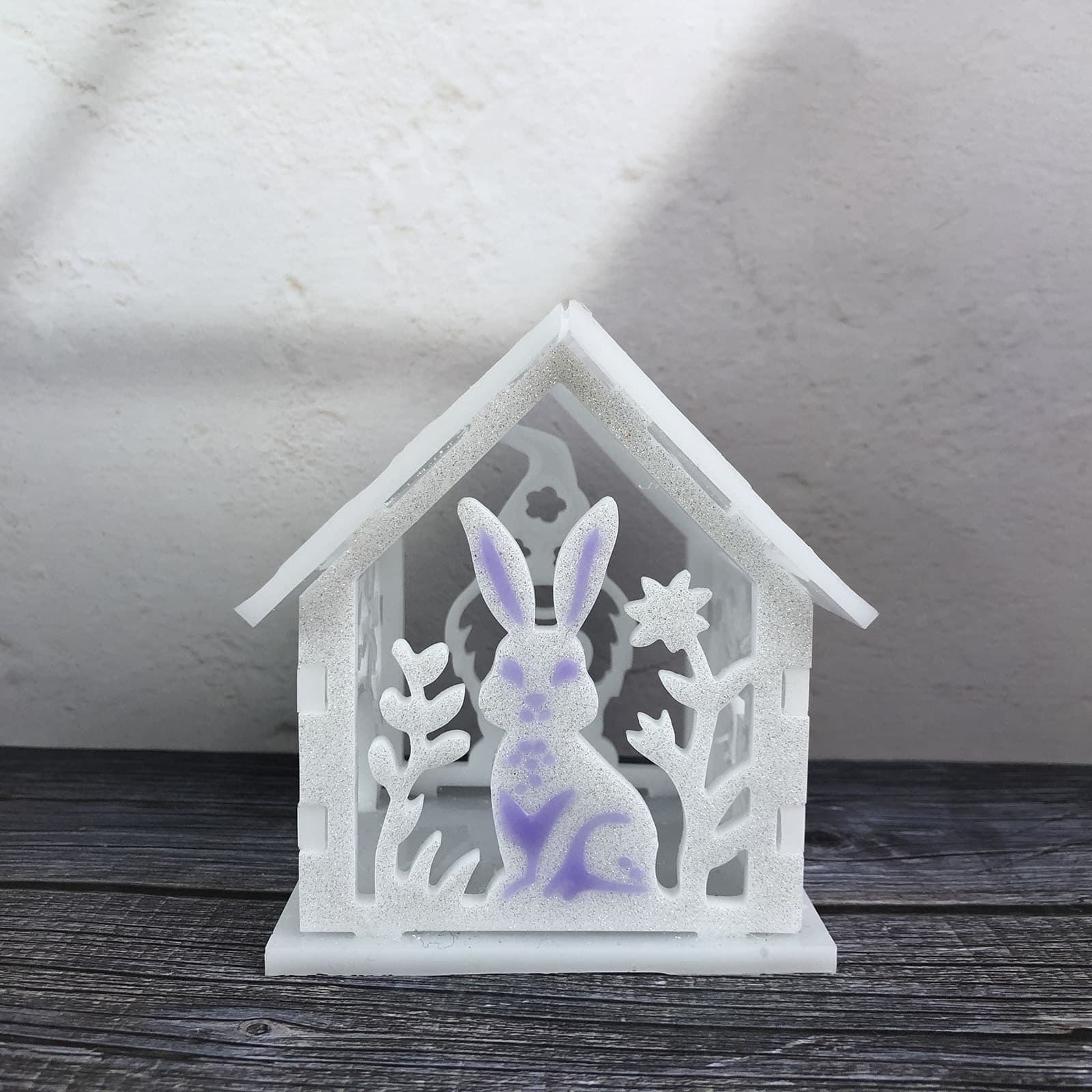 X0063+X0463 Easter House Decoration Mold, DIY Silicone Mold for Ornaments
