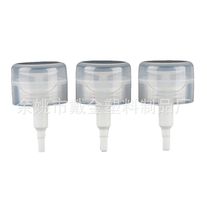 Supply of pressure bottle pump head for cotton pads, 33 tooth bow nail polish pump, liquid push makeup remover water pump
