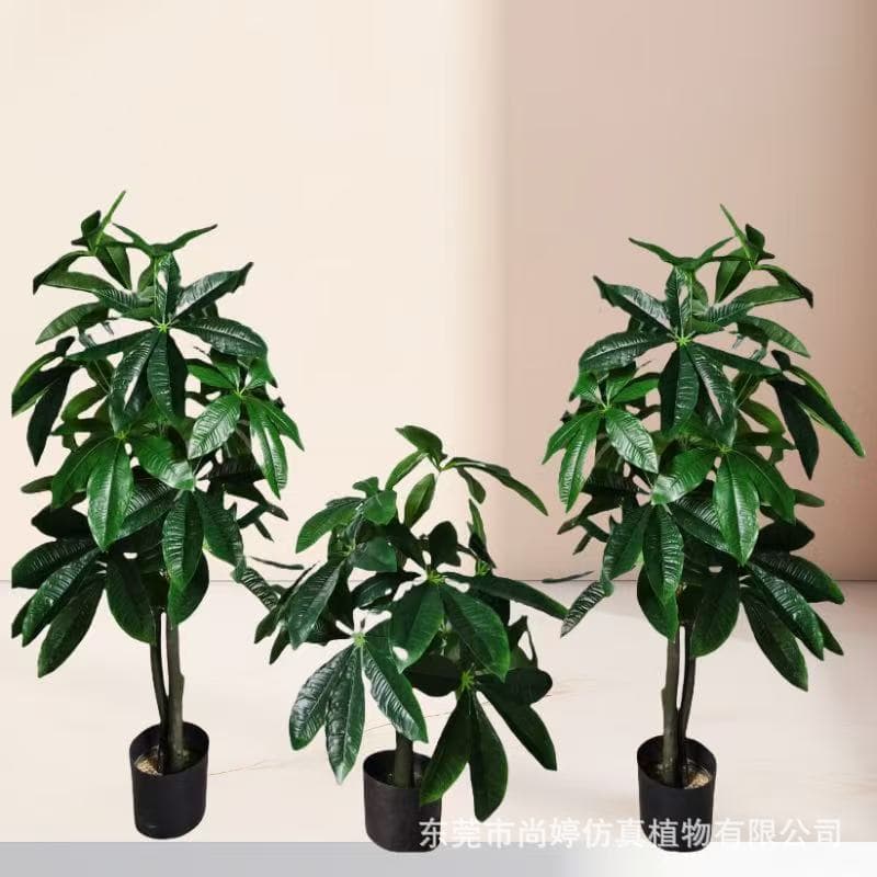 Simulated Money Tree Potted Plant, Artificial Fake Money Tree, Indoor Decorative Landscaping Ornament, Factory Direct Sales