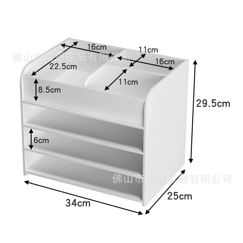 Cross-border Supply Multi-layer Document Organizer Office Desktop File Classification Large-capacity Shelf