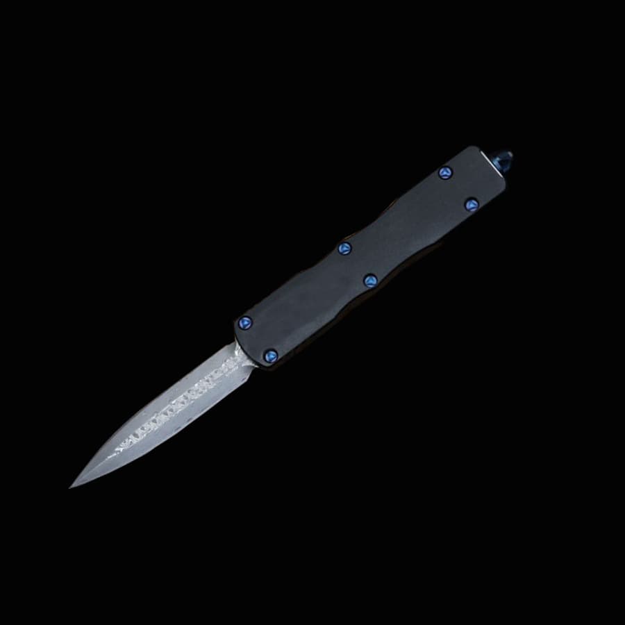 Damascus Outdoor Multi-Function Stainless Steel Folding Knife Portable for Wilderness Survival