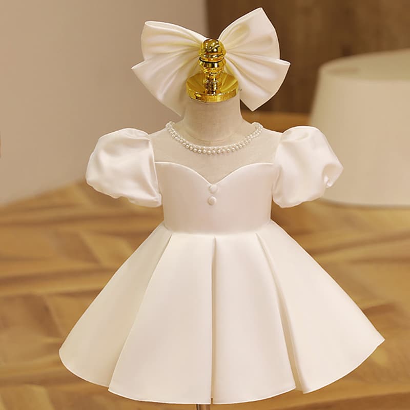 High-End Elegant Princess Tutu Dress for Girls, Baby First Birthday Flower Girl Wedding Evening Gown