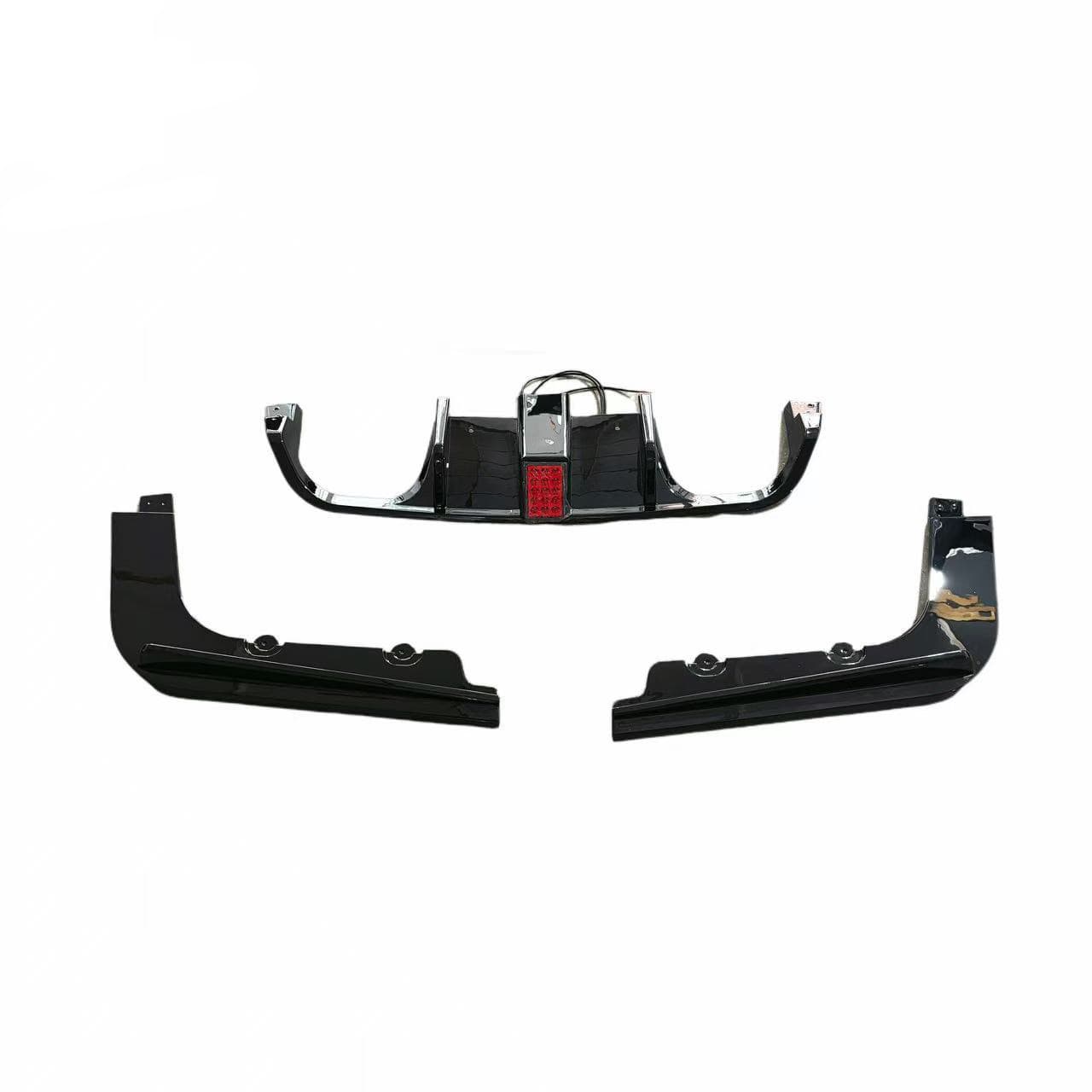 For BMW M3 Modified E92/E93 M3 Three-Piece V-Style Lighted Rear Lip Diffuser Modified Small Body Kit