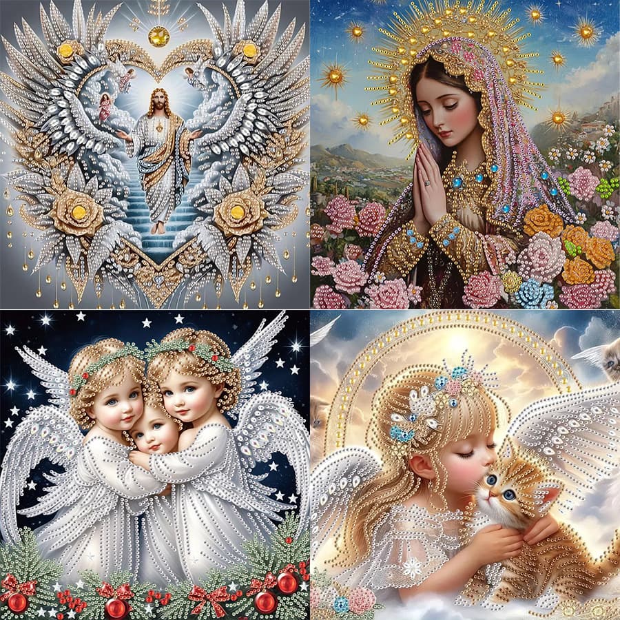 Cross-border hot-selling diamond painting 5D special-shaped diamond handmade DIY diamond stickers, foreign trade special supply manufacturer supply wholesale