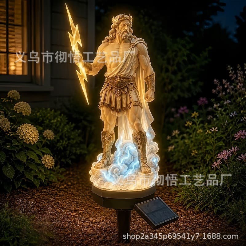 Myth-Themed Solar Garden Stake Light