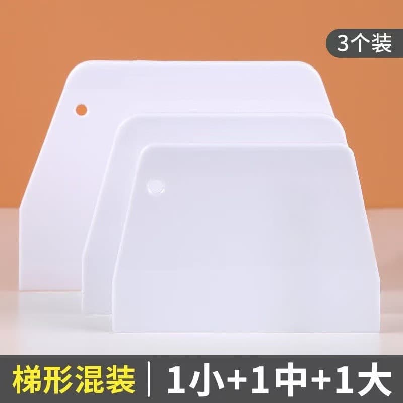 Factory direct sales of plastic scrapers for rice noodle rolls, baking tools, cutting knives, cake spatulas, cream bread/steamed bun/chocolate scrapers