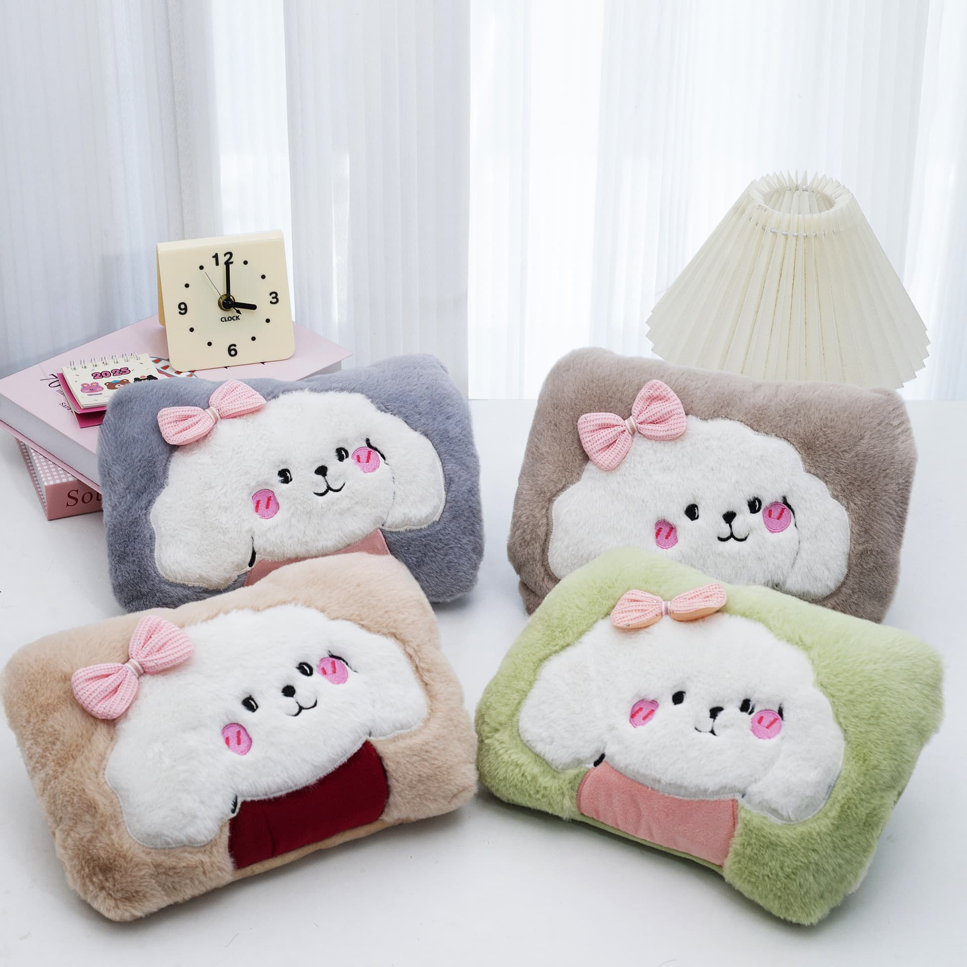 Cute Animal Hot Water Bag Charging Hand Warmer Plush Heat Pack Cartoon Removable Washable Pocket Hand Warmer Cute Hand Warmer