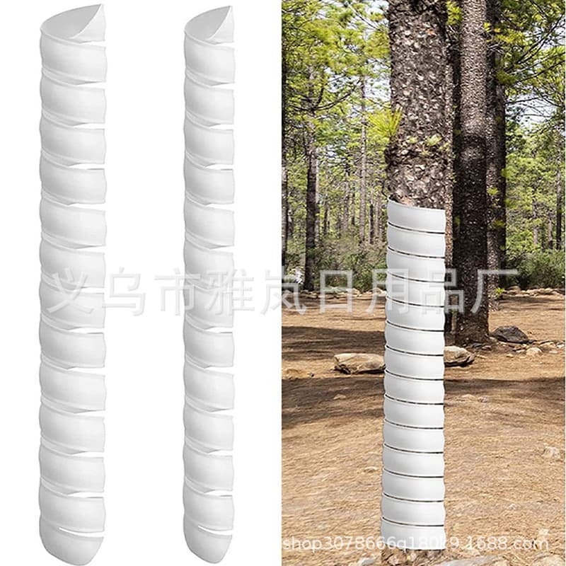 Cross-border hot-selling tree trunk protective sleeve, plastic spiral tree protector, for seedlings, plants, saplings, deer, rabbits, cats, and rodents.