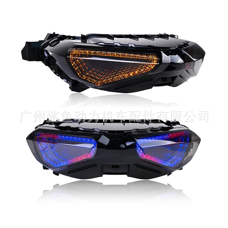 Factory Direct Motorcycle Tail Light for 2020 NMAX155 Modified RGB Colorful Running Light Rear Tail Light