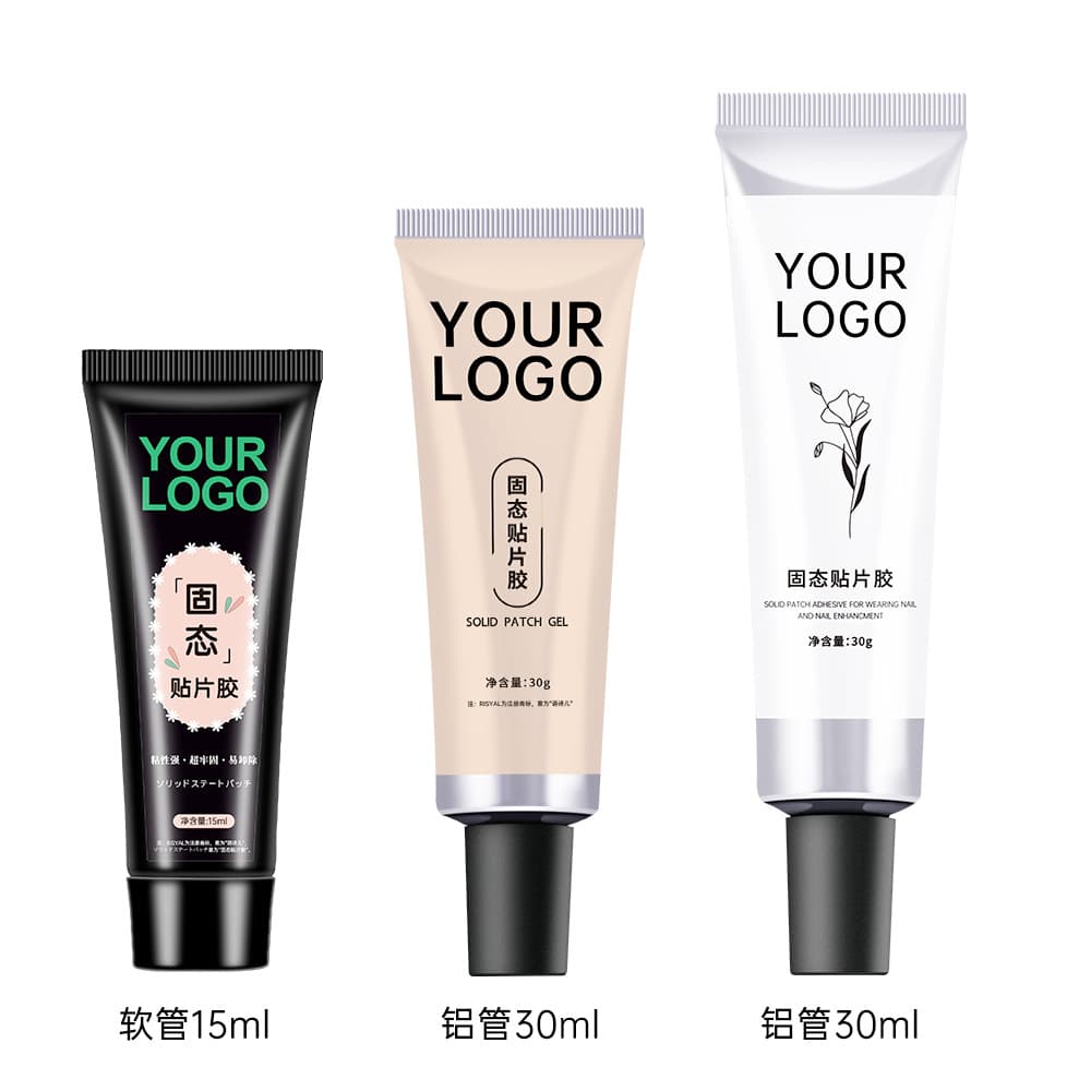 Custom Solid Sticker Gel Firm Non-Bounce Nail Press-On Gel Non-Sticky Nail Tip Adhesive
