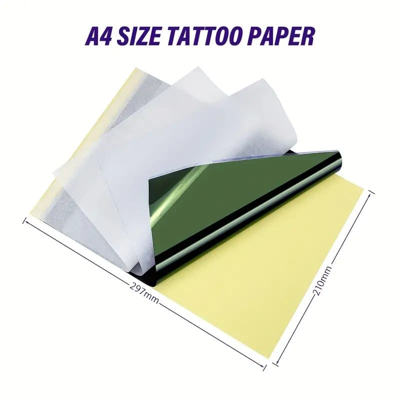 100 Sheets Tattoo Transfer Paper, Tattoo Thermal Transfer Paper, A4 Copy Paper Set, Tattoo Kit