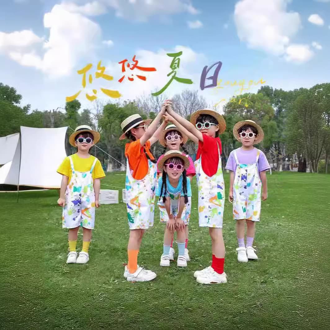 Children's Day Cheerleading Choir Performance Outfit Elementary School Sports Day Kindergarten Candy Color Pop Rocks Costume