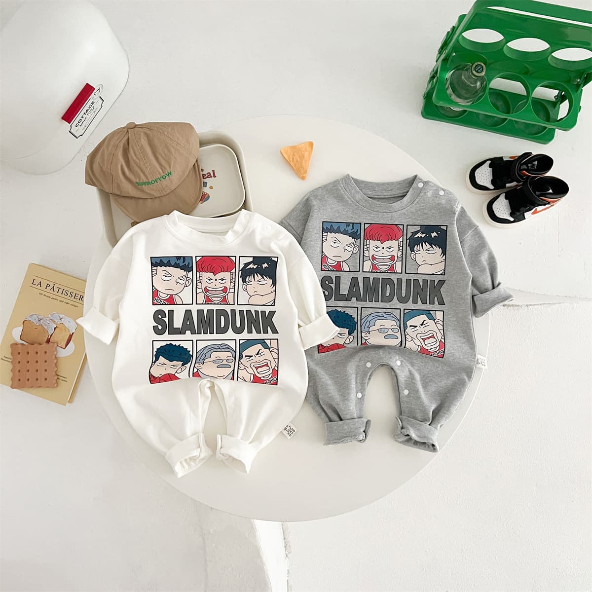 Spring Newborn Baby Romper Long Sleeve a Cotton Soft Basketball Style Outfit Unisex Soft Cotton Onesie for Baby Boys And Girls
