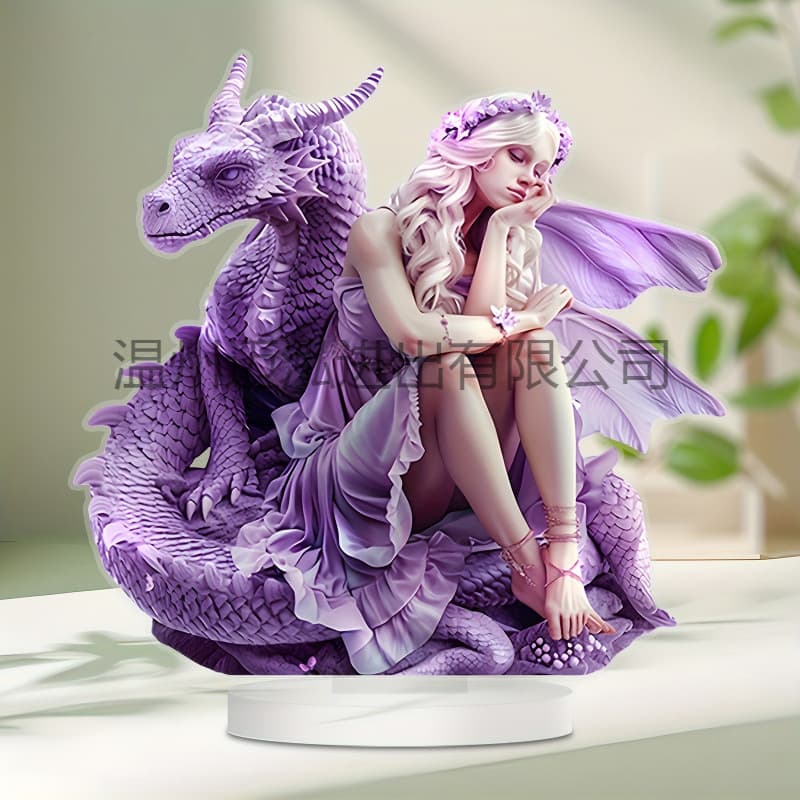 Cross-Border Bohemian Style Dragon and Fairy Statue Home Acrylic Ornaments Crafts Decorative Ornaments
