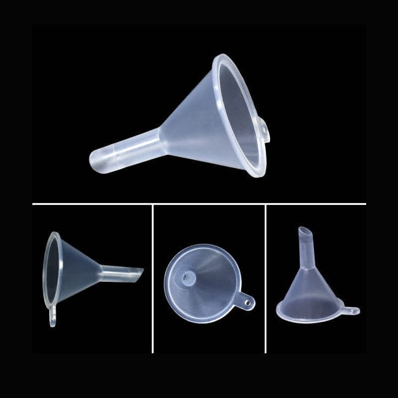Wholesale transparent plastic small funnel skin care cosmetic lotion dispenser essential oil liquid filling mini gadget