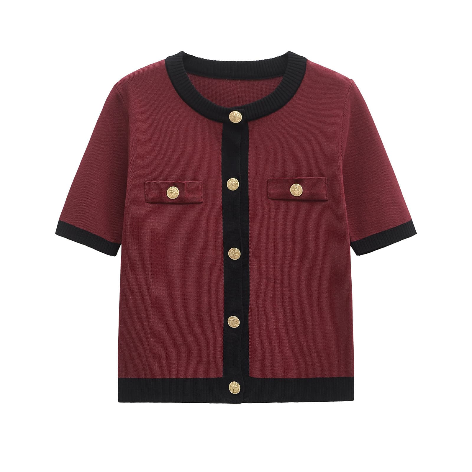 Women's 2026 Summer Casual Button Short-Sleeve Knit Cardigan Source Factory Custom Small Order