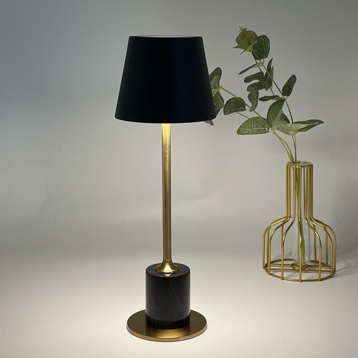 Bar Table Lamp Marble Ambient LED Desktop Charging Table Lamp Decor Movable Luxury Style Atmosphere Light