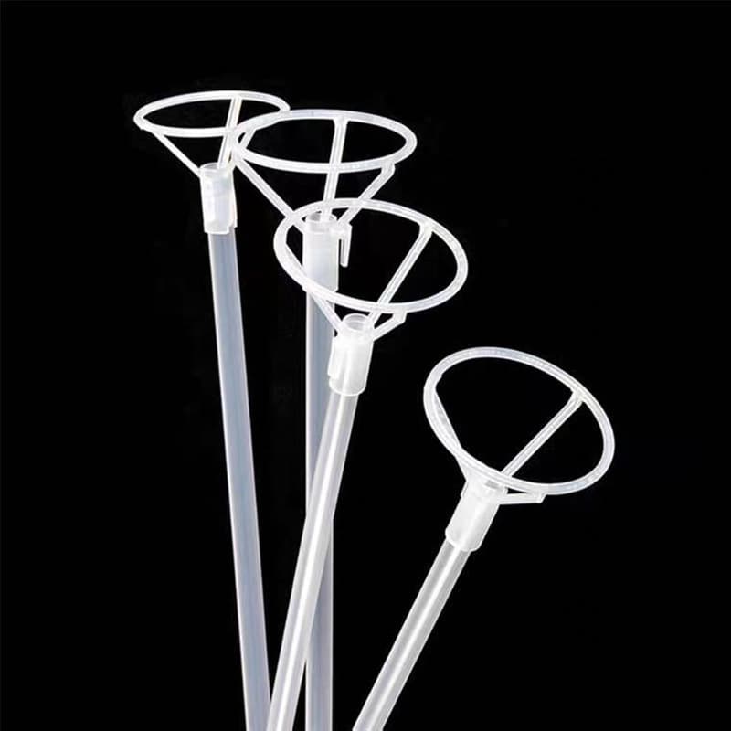 Handheld Thickened 40cm Transparent Balloon Stick with Holder, Multi-Spec Balloon Accessories, Thickened Transparent Bubble Ball Stick