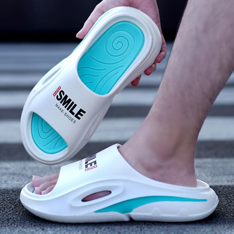 Men's Sports Sandals Summer Wear-Resistant Thick Sole Indoor Home Anti-Slip Odor-Proof New Men's Beach Casual