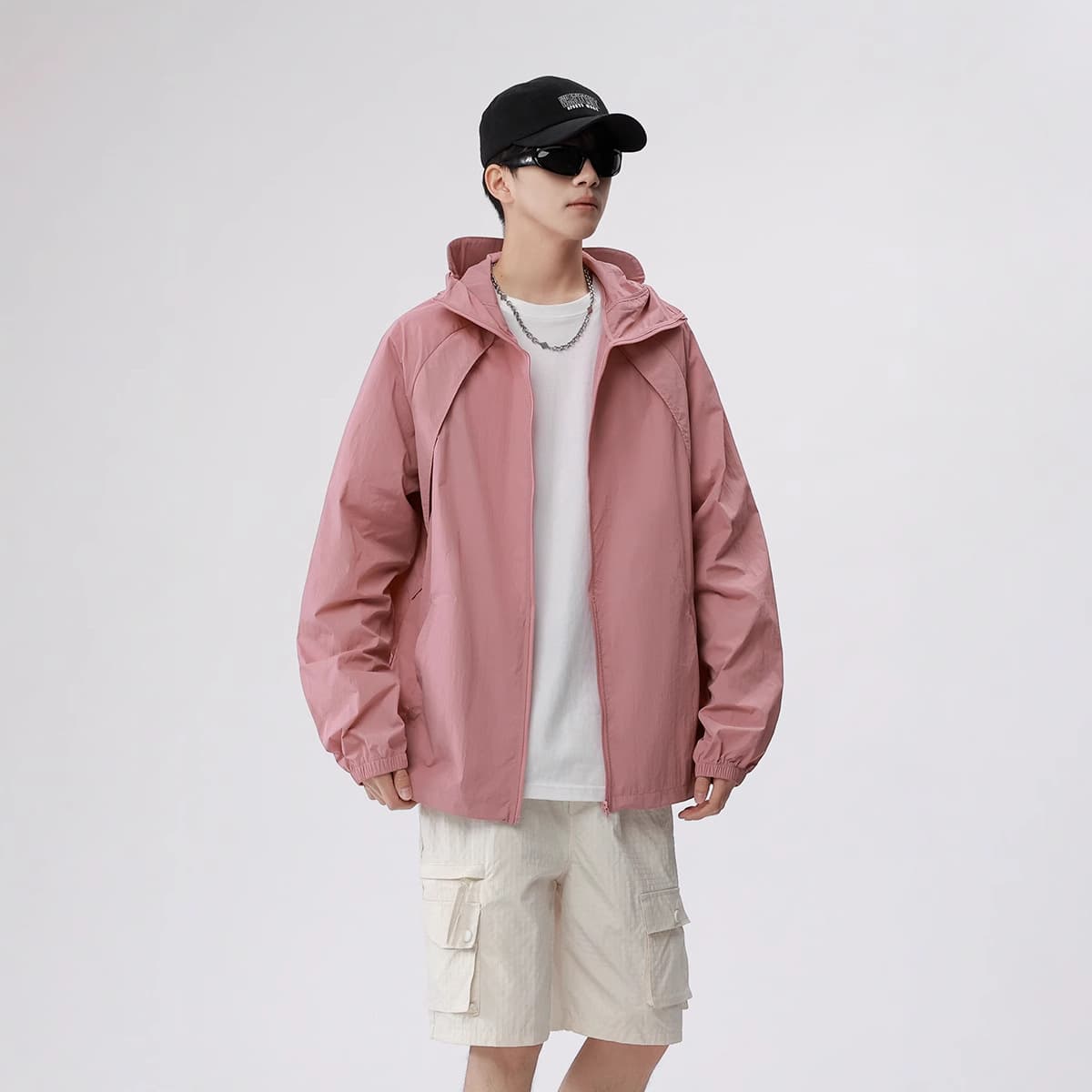 Main New Summer Couple Sun Protection Jacket, UV Protection Hooded Skin Clothing, Outdoor Sports Hiking Thin Coat