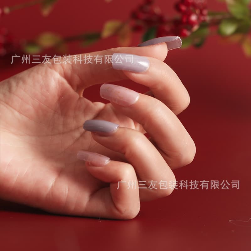 Trending Nail Polish Film Stickers, Full Coverage Fashion Waterproof Nail Wraps, Removable Wearable Nail Art Set
