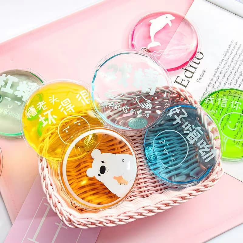 Cute Hand Warmer, Snap-to-Heat Mini Portable Self-Heating for Students, Reusable Warm Baby with Instant Heat