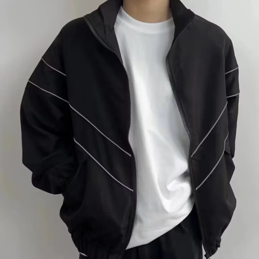 2024 spring and autumn handsome jacket men's ins high street fashion brand Hong Kong style Japanese style Harajuku style Korean style trendy loose jacket