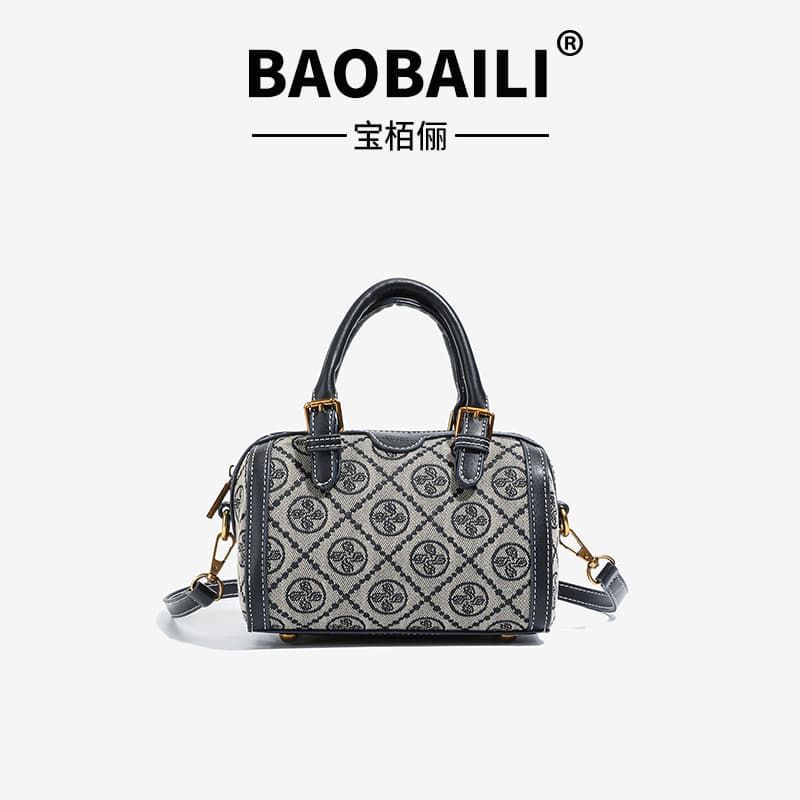 Baobaili Vintage Luxury Boston Pillow Bag Handbag for Women 2026 New Style Premium Shoulder Crossbody Bag