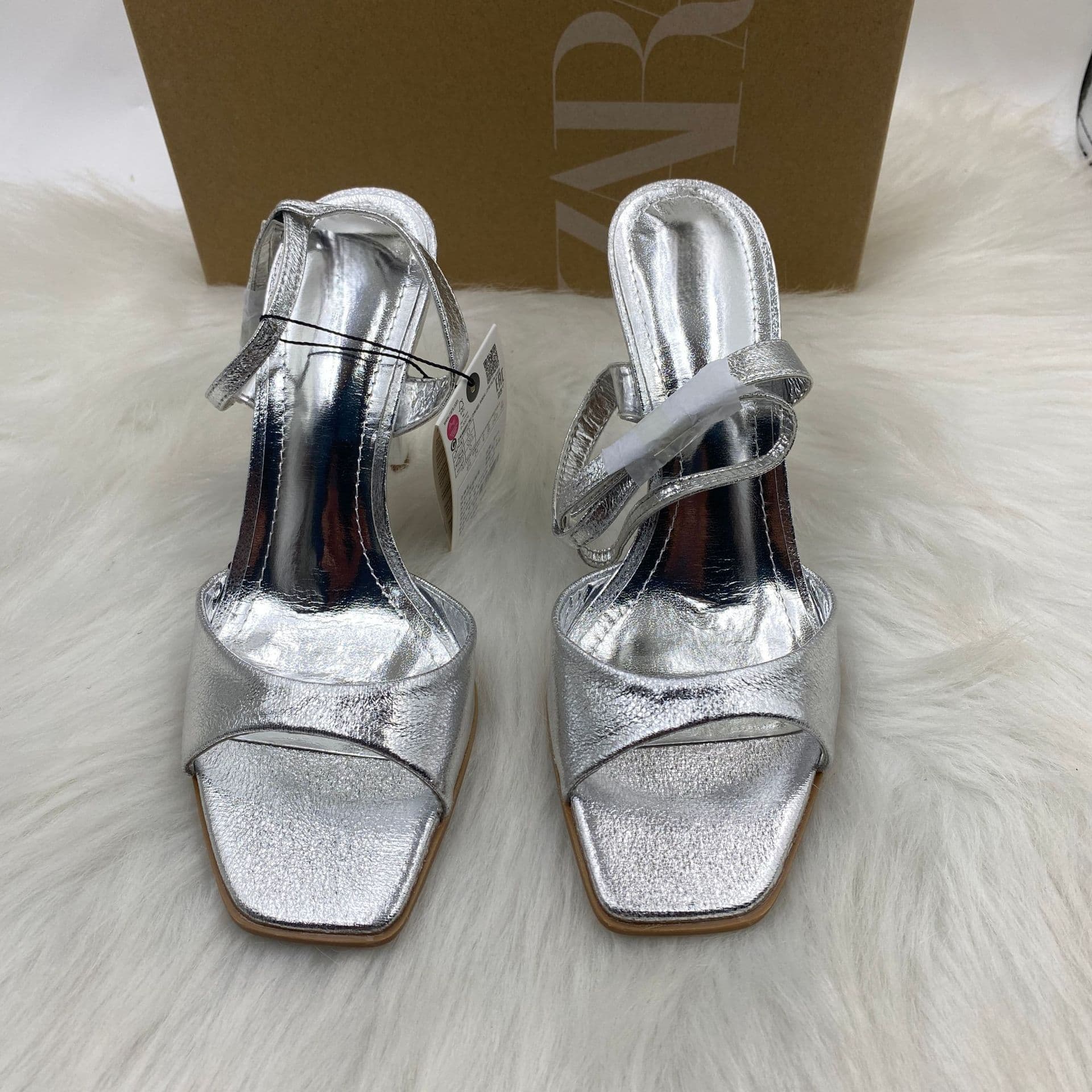 ZA's 2025 new women's shoes, low heel, elegant lady high heels, high heels, stiletto heels, women's shoes, fish mouth, high back straps
