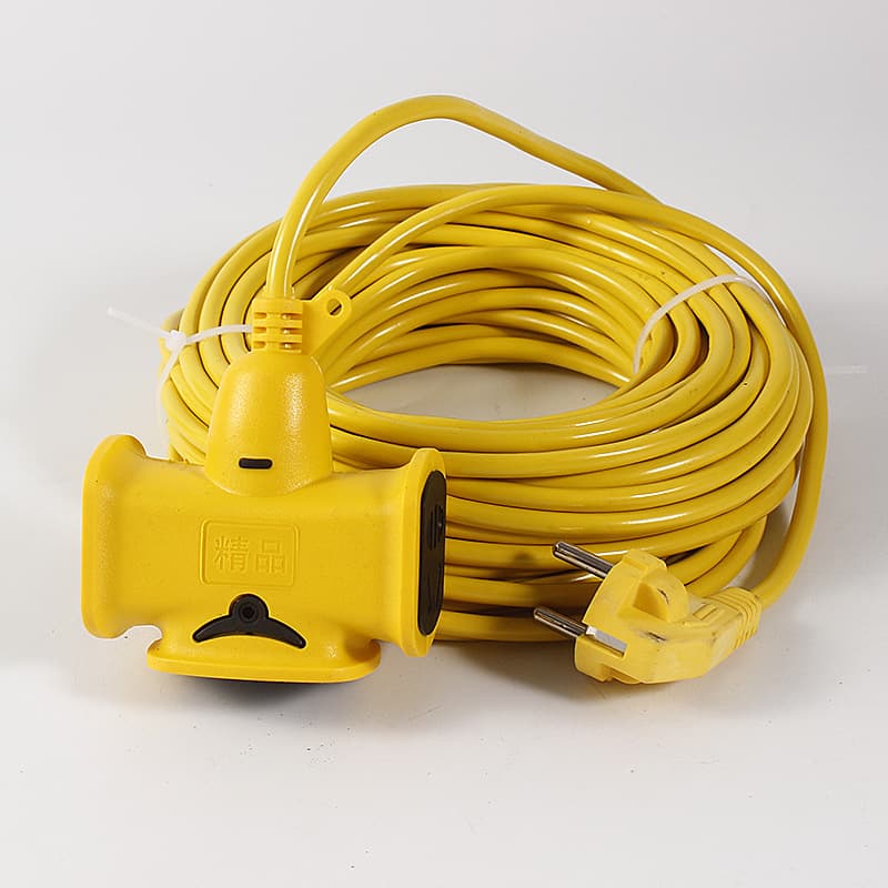 Engineering cable floor socket for electric vehicle charging extension, high-power multi-functional construction anti-drop power strip