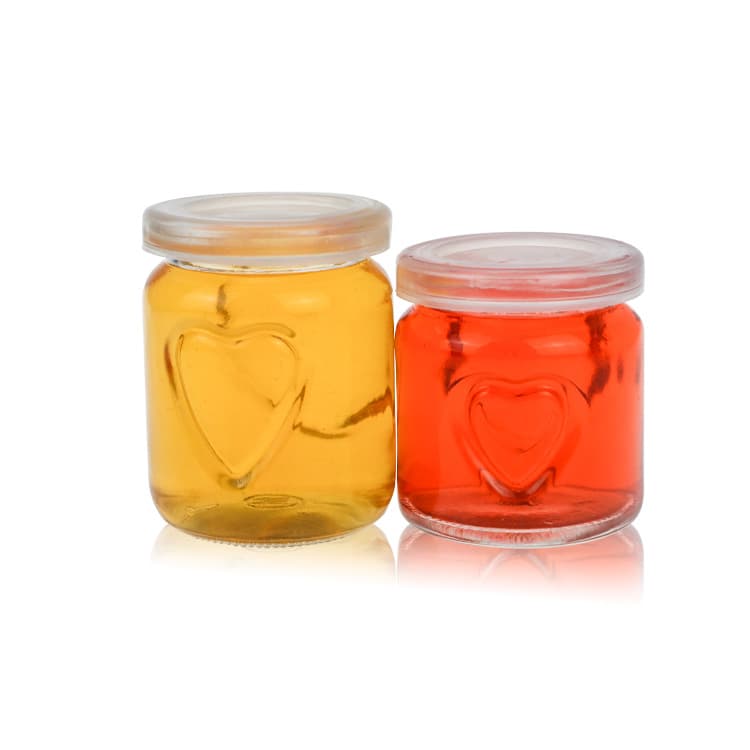 Wholesale of Heart-Shaped Pudding Cups, Heat-Resistant Glass Baking Cups with Lids, Mousse Yogurt Cups, and Portioning Jars