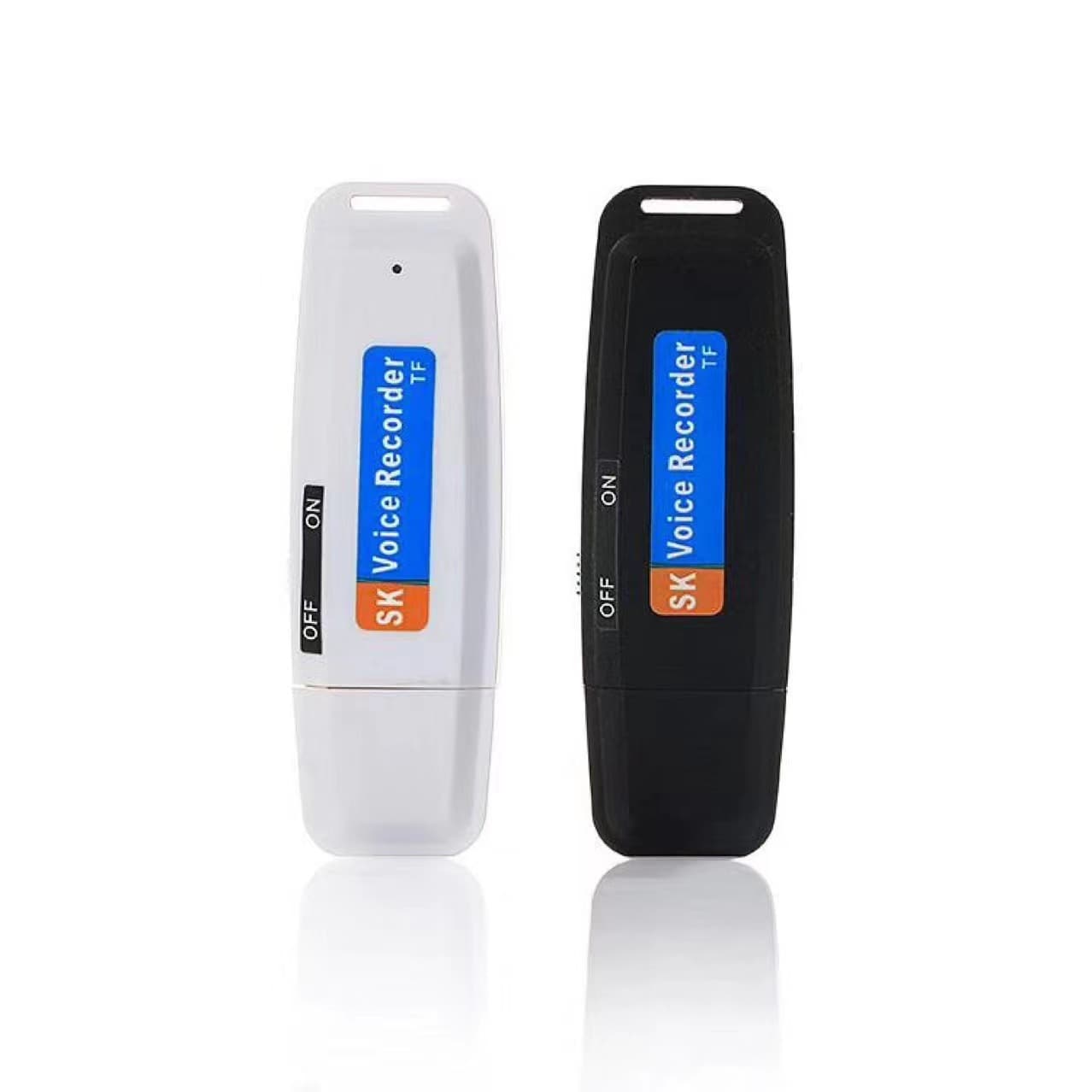 SK001 Recording Case for USB Flash Drives and Card Slots, Used for Listening to Lectures, USB Port, Compatible with Memory Cards