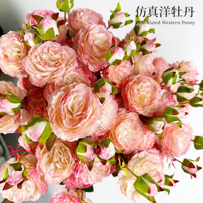 Artificial ranunculus silk flowers indoor faux dried bouquet table decoration living room ins decorative flower arrangement