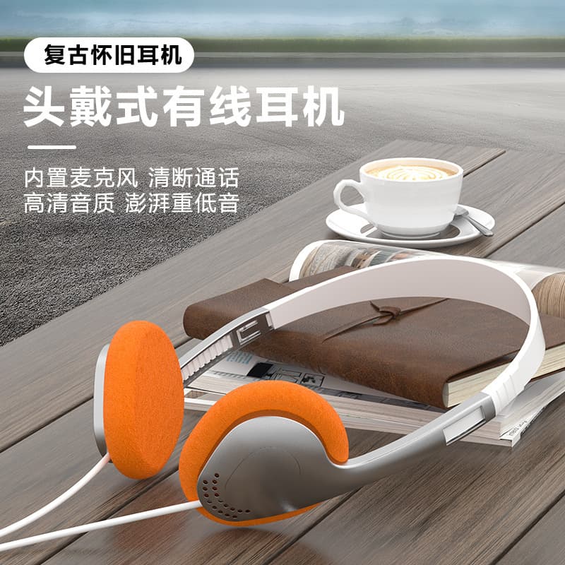 Xiaohongshu matching style fashion headphones, street style accessories, headphones, music sports wholesale, headphones factory direct sales