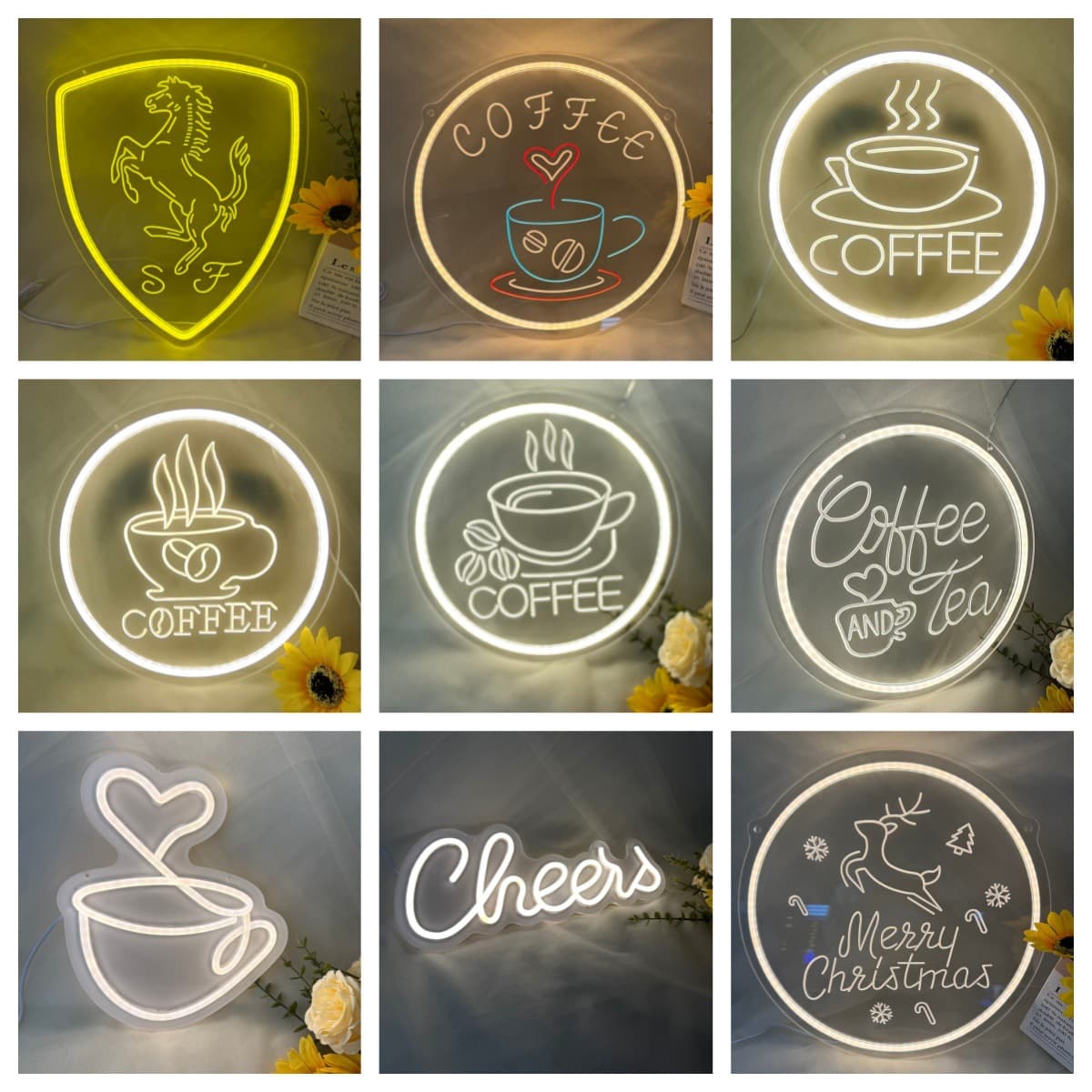 Creative LED Neon Light for Retail and Wholesale, Flexible Light Strip, Glowing Signboard Decoration Light for Cross-Border Ecommerce