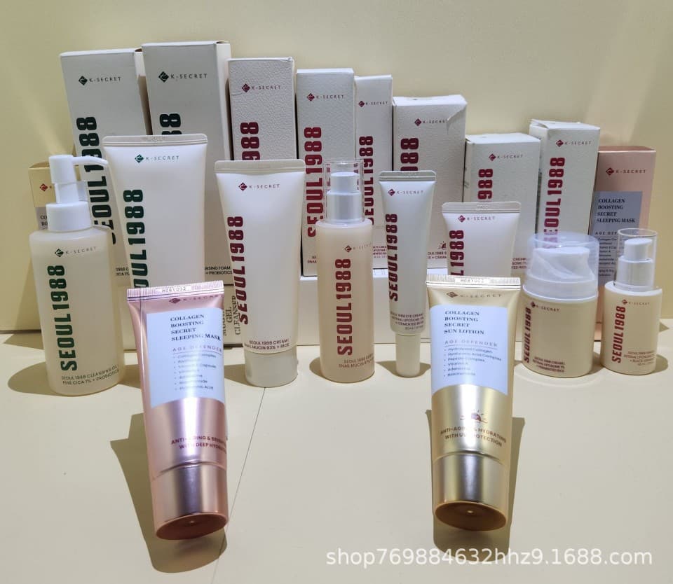 Cross-Border K-Secret Seoul 1988 Essence Eye Cream Anti-Sunburn Snail Face Cream Facial Cleanser Wholesale Dropshipping