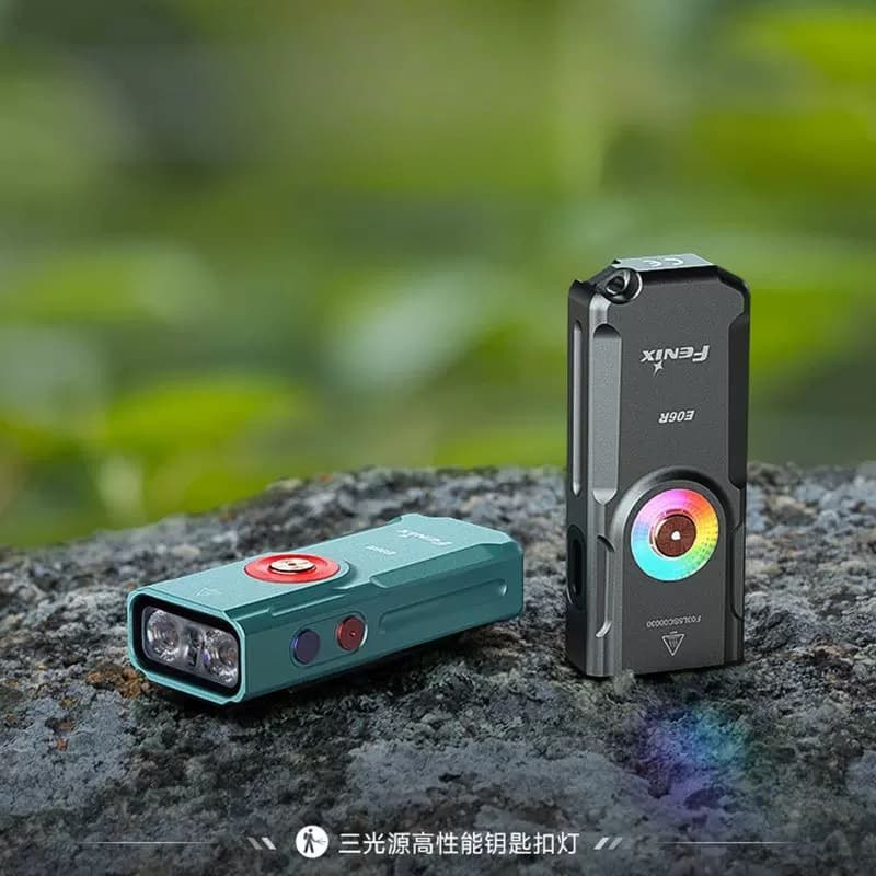 Fenix E06R keychain emergency waterproof strong light rechargeable mini flashlight portable mini flashlight for walking