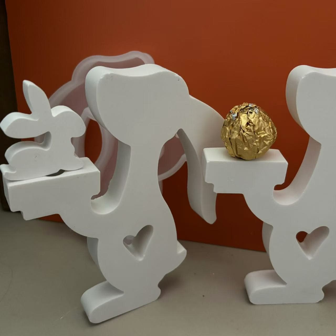Easter Bunny Silicone Plaster Mold Candle Epoxy Aromatherapy Casting Mold Handmade DIY