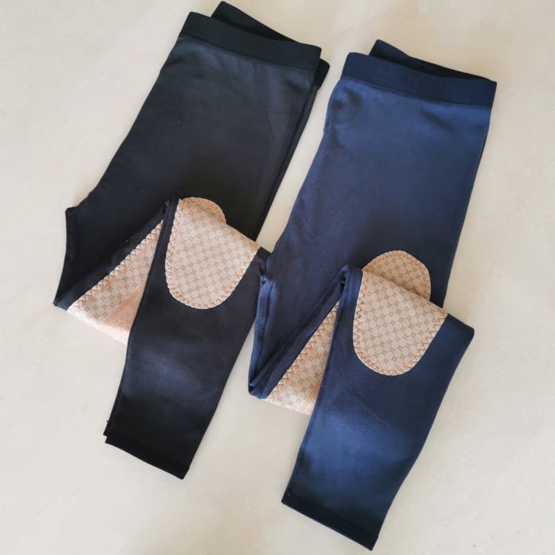 2025 autumn and winter men's warm pants, temperature-changing extra-large and loose self-heating base layer pants, warm and cold-proof high-waist thermal pants.