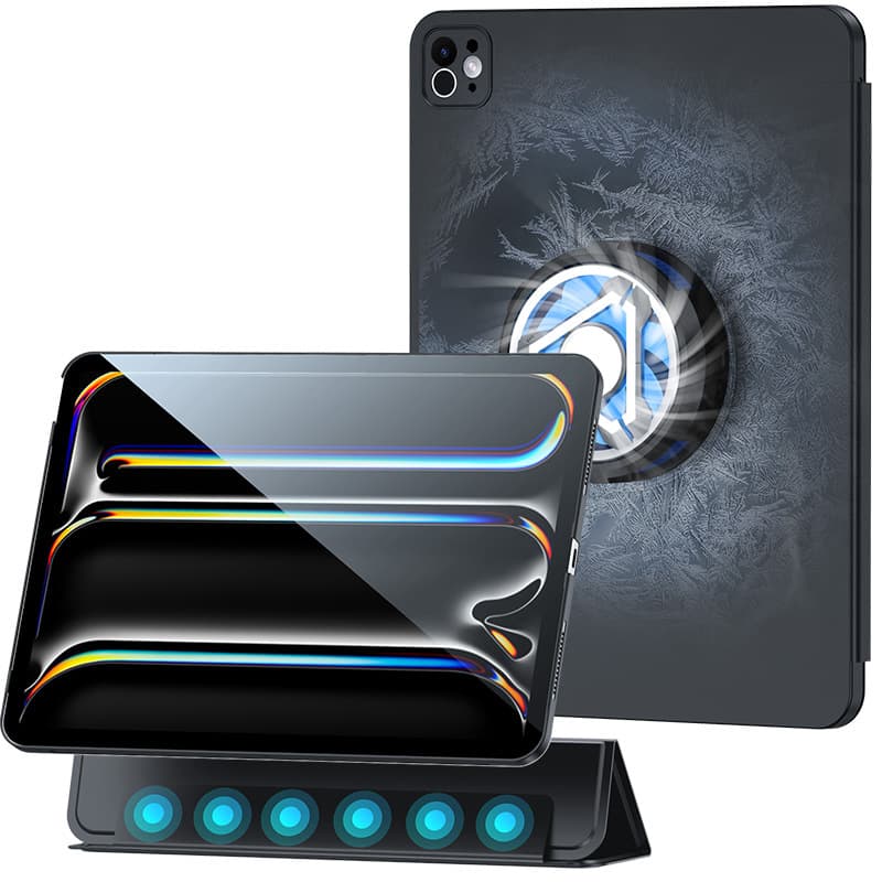 Juqi Compatible with iPad Gaming Heat Dissipation Thin Protective Case for iPad Pro 11 M4 / Air 11 / Air 4 5 Pro 13